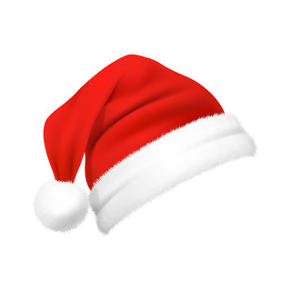 手绘圣诞节圣诞帽元素红色圣诞帽PNG素材